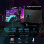 Moniteur Mini Fire 34" Curved 4K 165Hz – Frameless UltraWide Gaming Display – Image 2