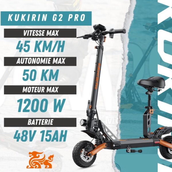 Trottinette Électrique Kukirin G2 Pro