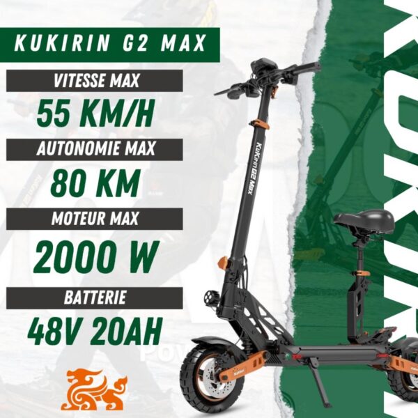 Trottinette Électrique Kukirin G2 Max