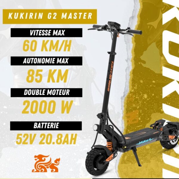 Trottinette Électrique Kukirin G2 Master
