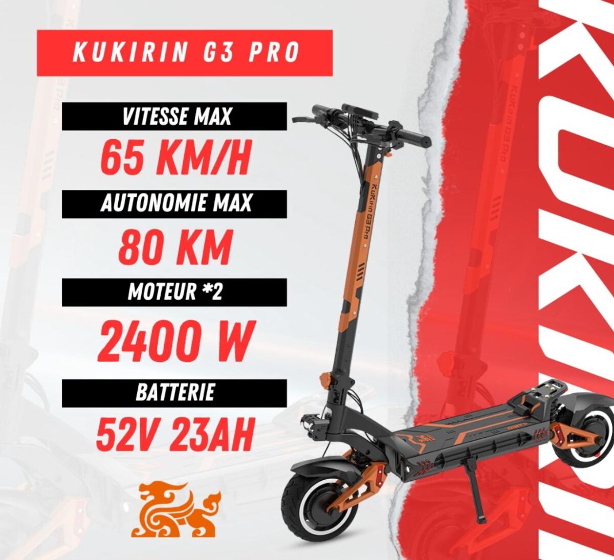 Trottinette Électrique Kukirin G3 Pro – Image 1