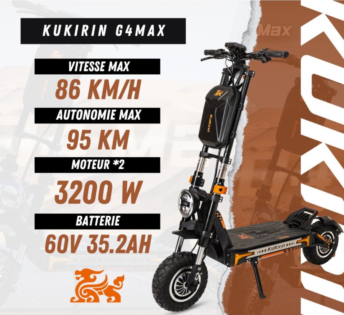 Trottinette Électrique Kukirin G4 Max – Image 1