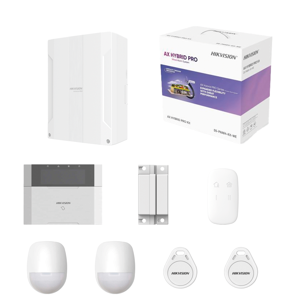 12 Hikvision AX Hybrid Pro – Système d’Alarme Filaire Professionnel pour Maison et Commerce – Image 1