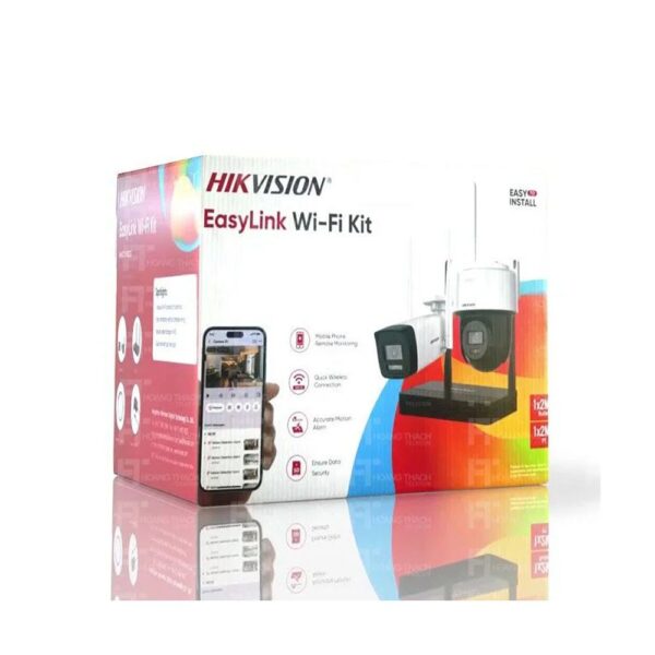 Kit Caméras de Surveillance Hikvision EasyLink Wi-Fi – 2 Caméras 4MP (Bullet + PT)
