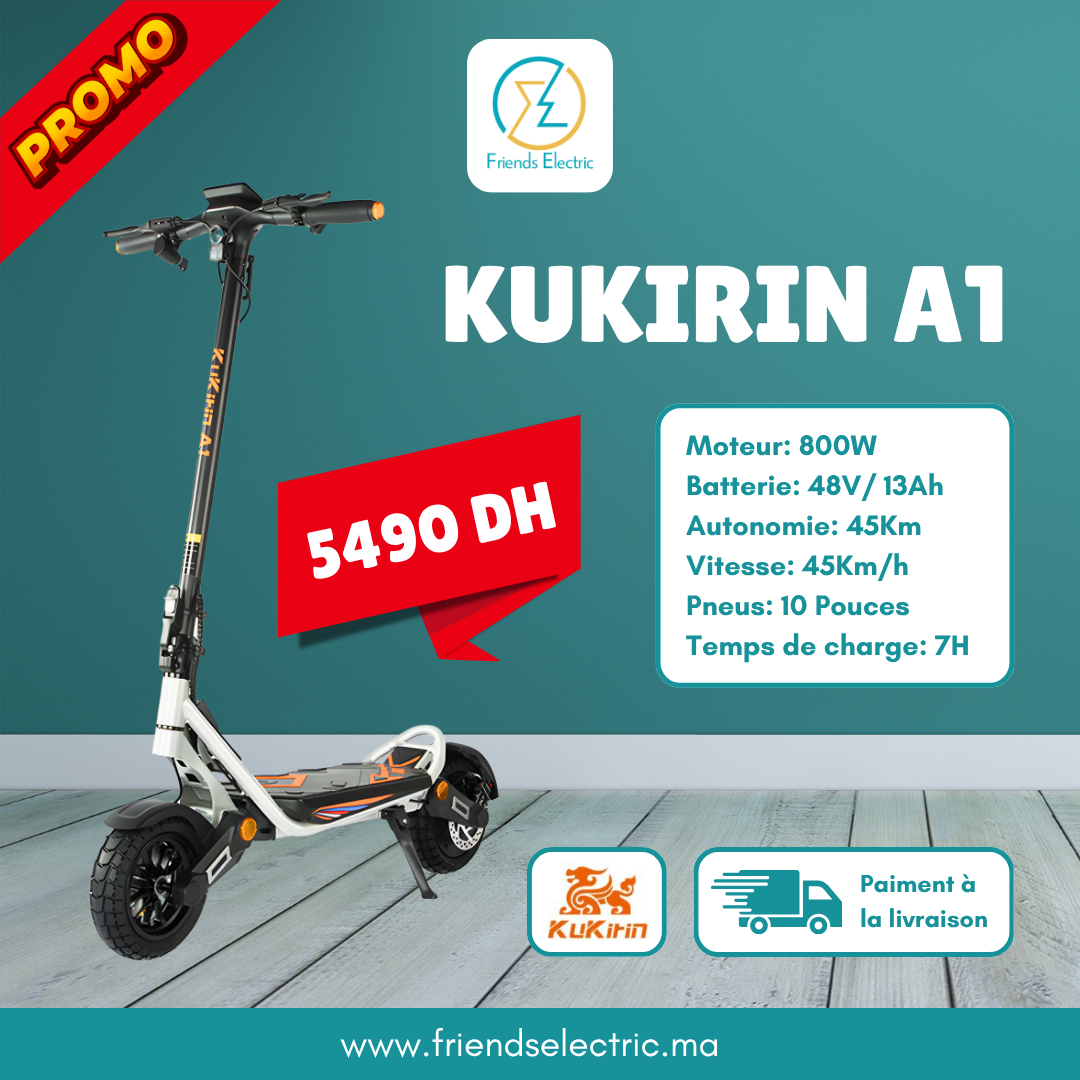 60 Trottinette Électrique KuKirin A1 – Image 1
