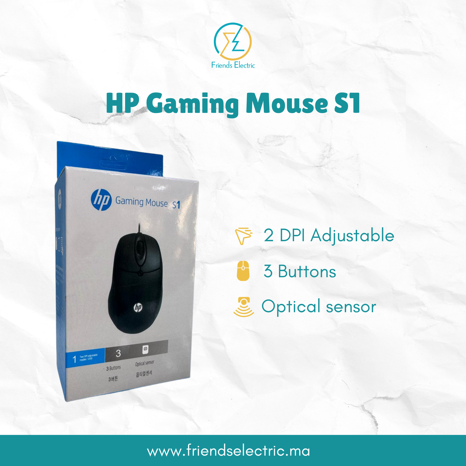 11 HP Gaming Mouse S1 – Image 1