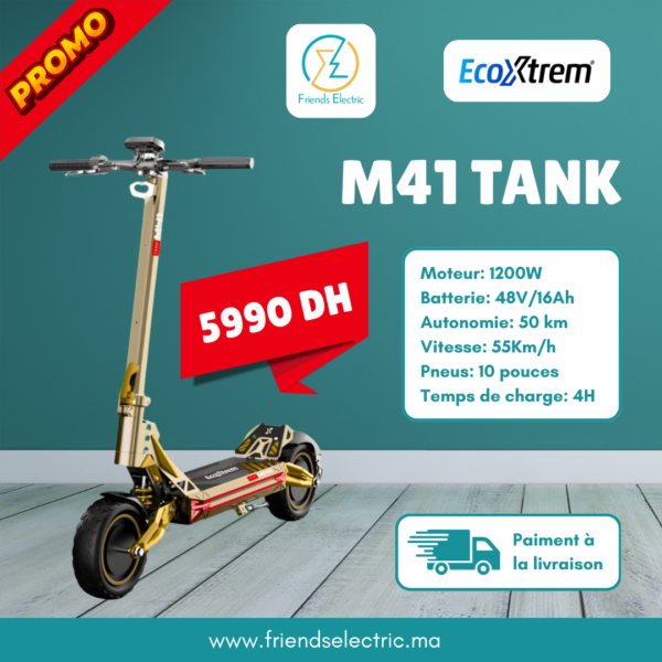 Trottinette Électrique EcoXtrem M41 TANK