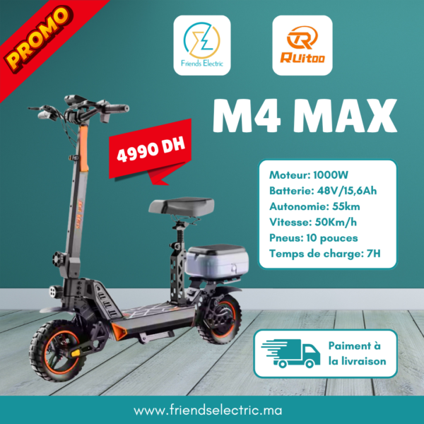 Trottinette Électrique Ruitoo M4 Max