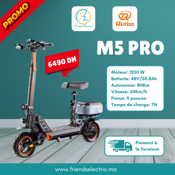Trottinette Électrique Ruitoo M5 Pro