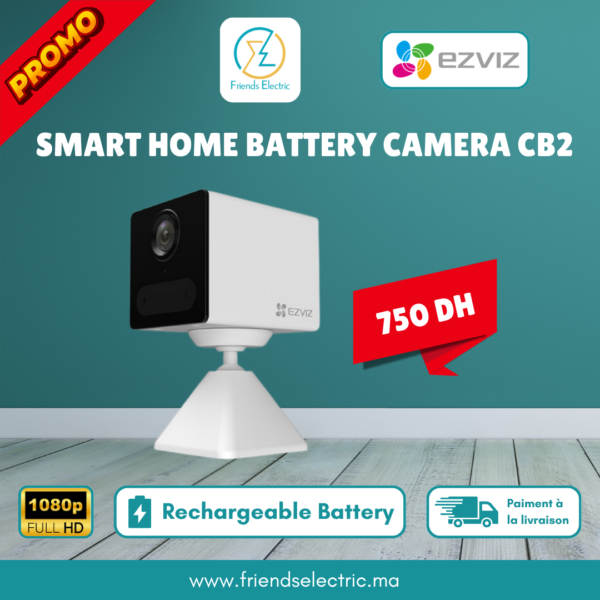 Caméra Wi-Fi Intelligente sur Batterie EZVIZ CB2