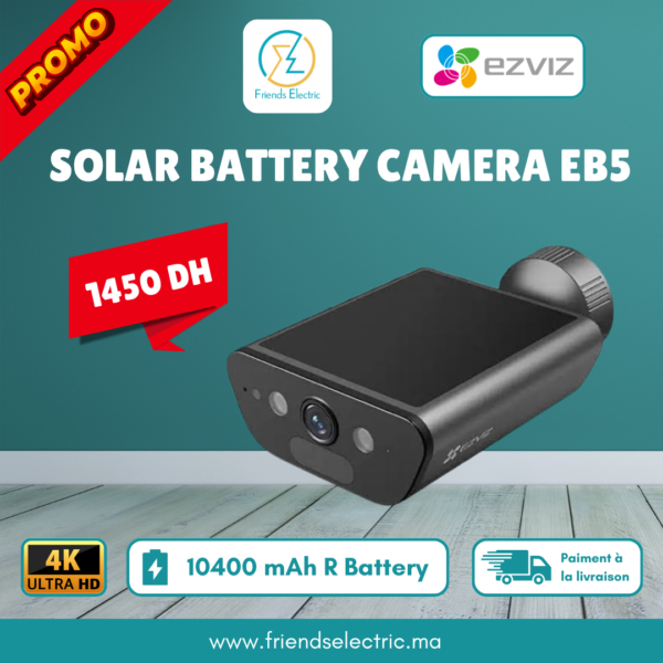 Caméra de Surveillance Solaire EZVIZ EB5 4K