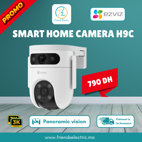 Caméra Wi-Fi Intelligente EZVIZ H9c Dual