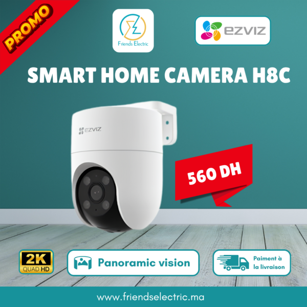 Caméra Wi-Fi Intelligente EZVIZ H8c 2K