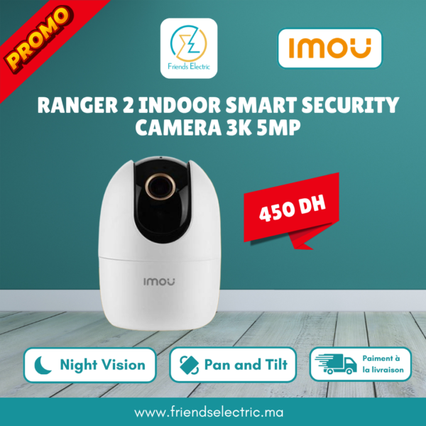 Caméra Intérieure Intelligente IMOU Ranger 2 3K 5MP