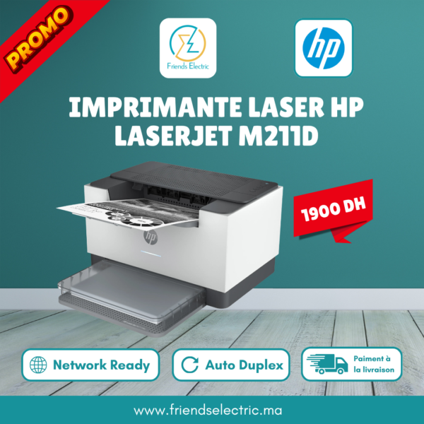 Imprimante Laser Monochrome HP LaserJet M211d