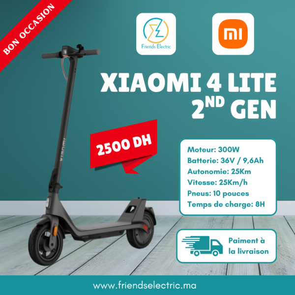 Trottinette Électrique Xiaomi Electric Scooter 4 Lite (2nd Gen)