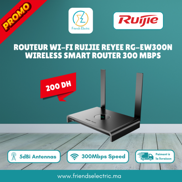 Routeur Wi-Fi Ruijie Reyee RG-EW300N – Wireless Smart Router 300 Mbps