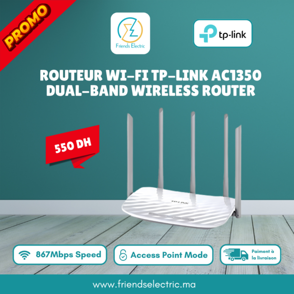 Routeur Wi-Fi TP-Link AC1350 Dual-Band Wireless Router