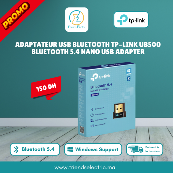Adaptateur USB Bluetooth TP-Link UB500 – Bluetooth 5.4 Nano USB Adapter