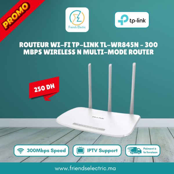 Routeur Wi-Fi TP-Link TL-WR845N – 300 Mbps Wireless N Multi-Mode Router