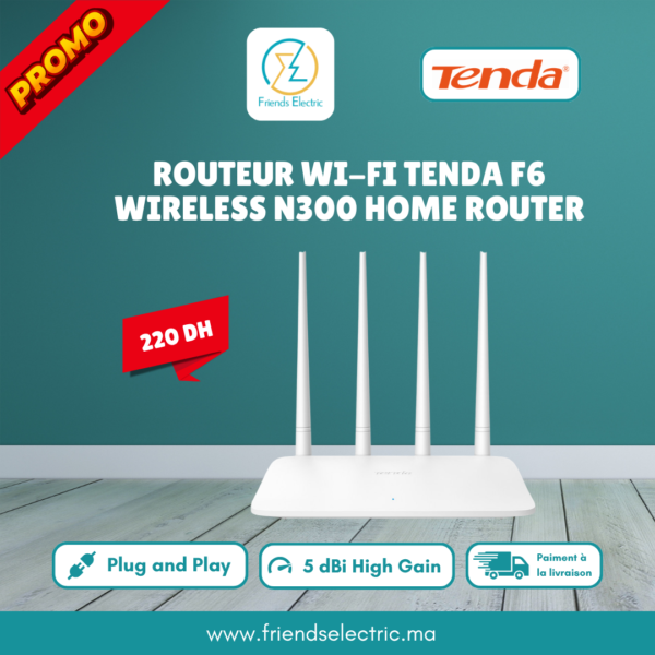 Routeur Wi-Fi Tenda F6 – Wireless N300 Home Router