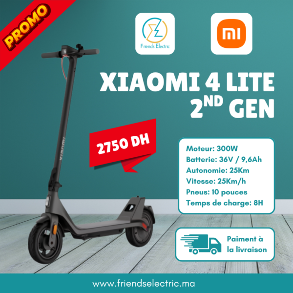 Trottinette Électrique Xiaomi Electric Scooter 4 Lite (2nd Gen)
