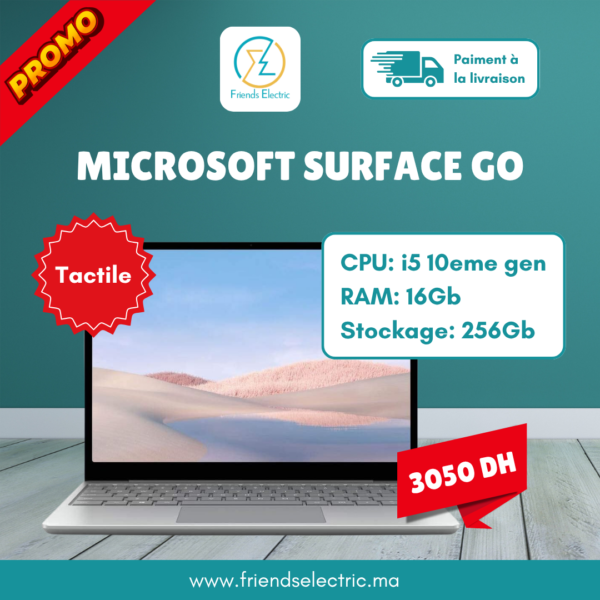 Microsoft Surface Laptop Go – i5 10ème / 16GB / 256GB SSD