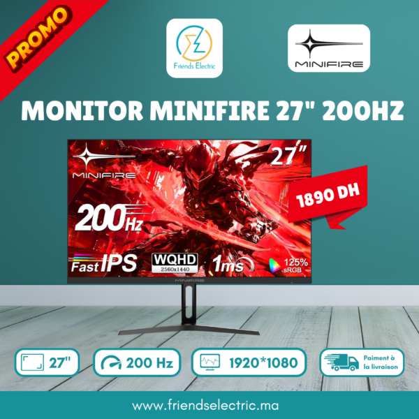 Monitor minifire 27" 200Hz