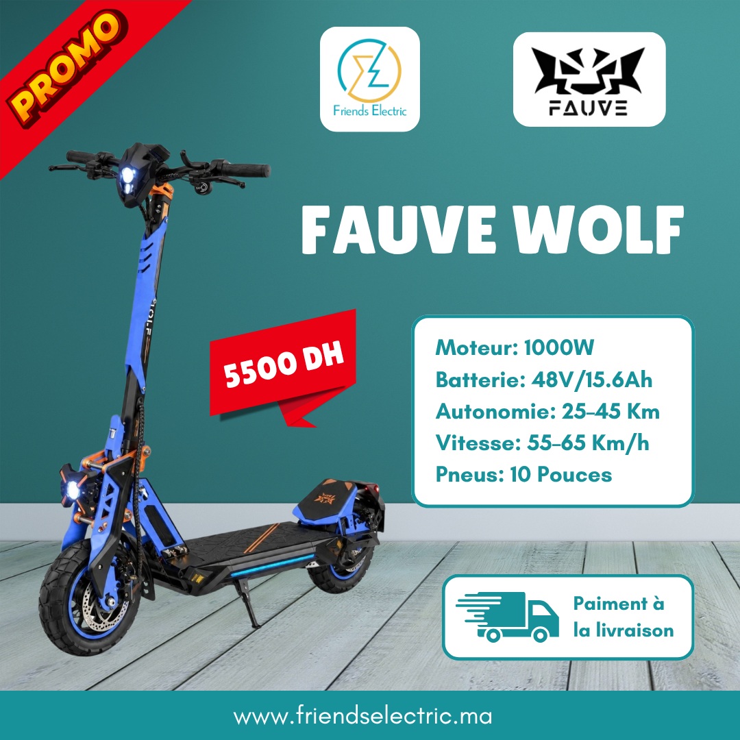 Copy of friends electric (1) Trottinette Électrique Fauve Wolf – Image 1