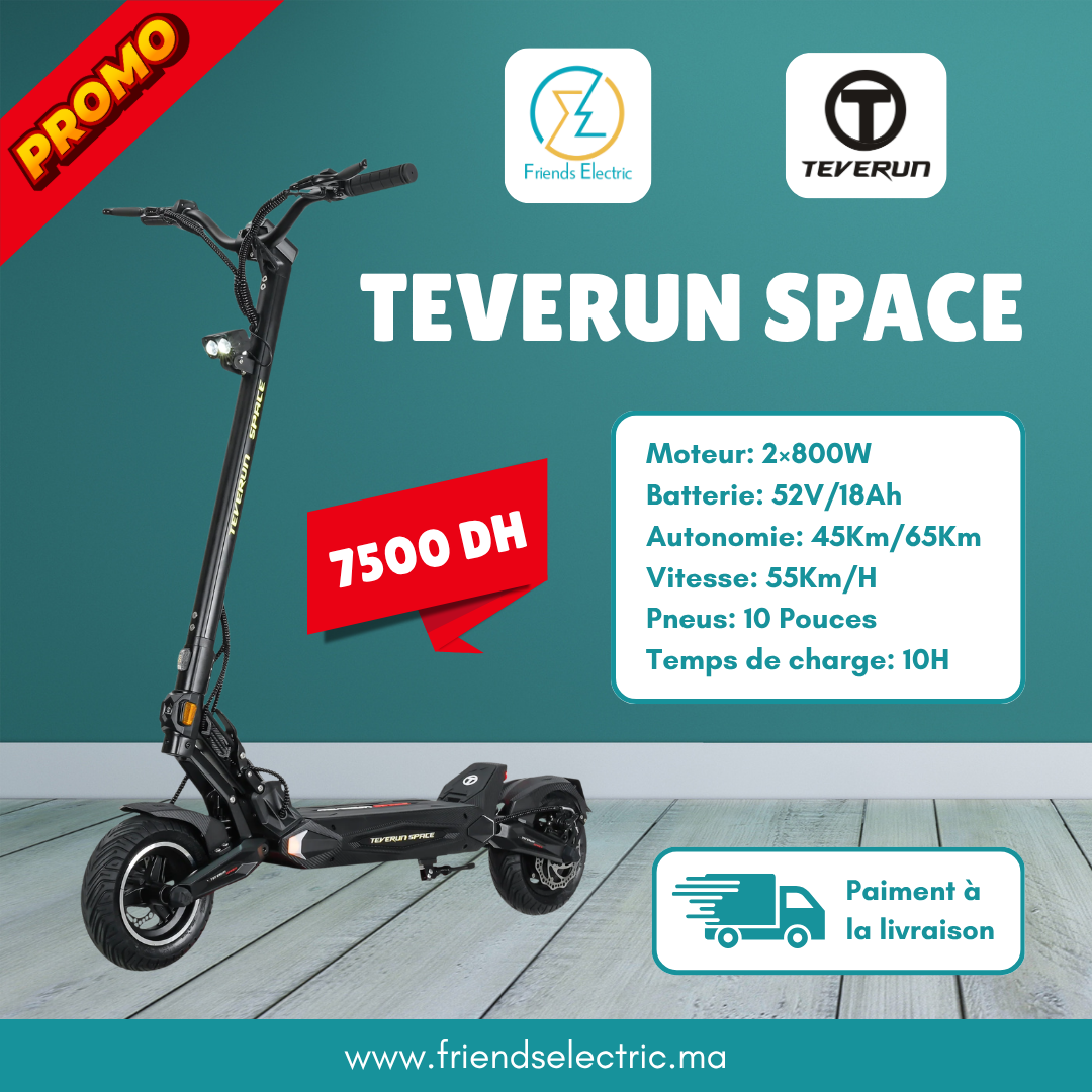 Copy of friends electric (8) Trottinette Électrique Teverun Space – Image 1