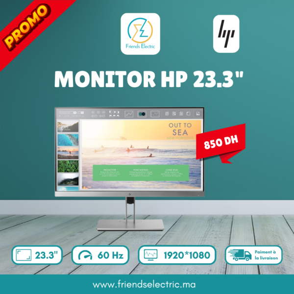 Écran HP EliteDisplay E233 – 23" Full HD IPS