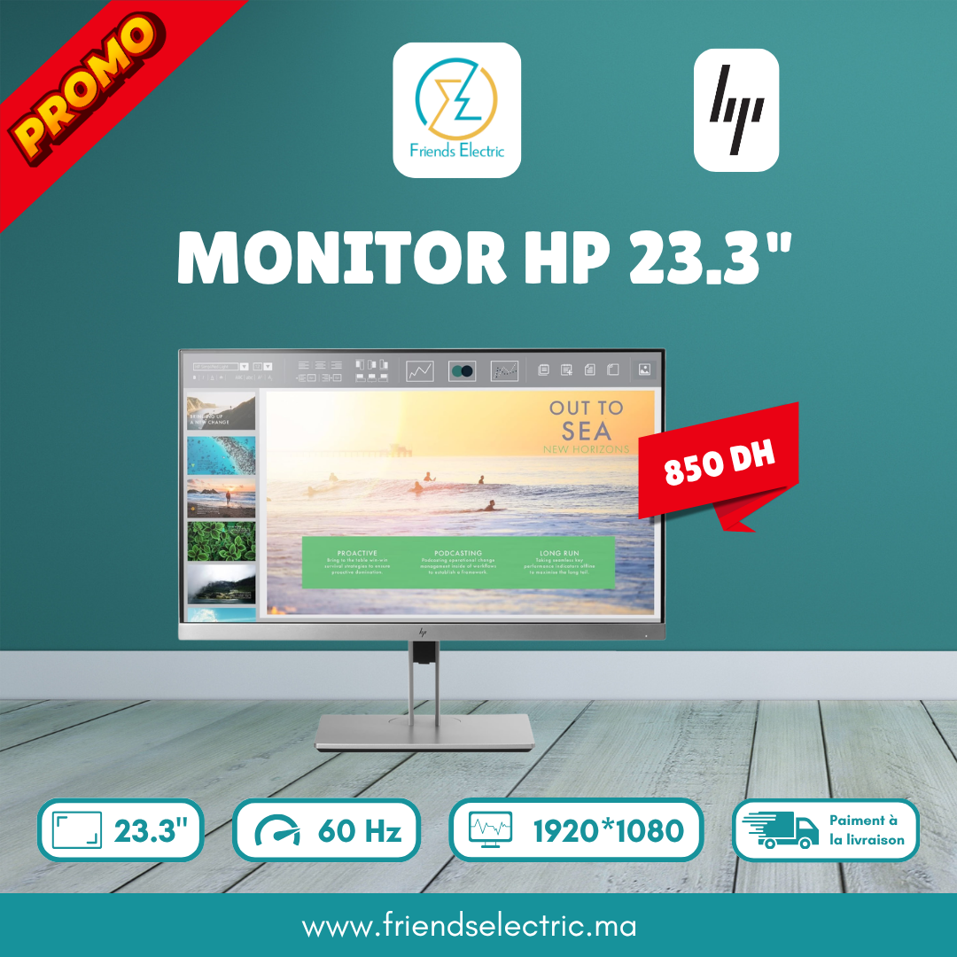 Copy of friends electric (9) Écran HP EliteDisplay E233 – 23" Full HD IPS – Image 1